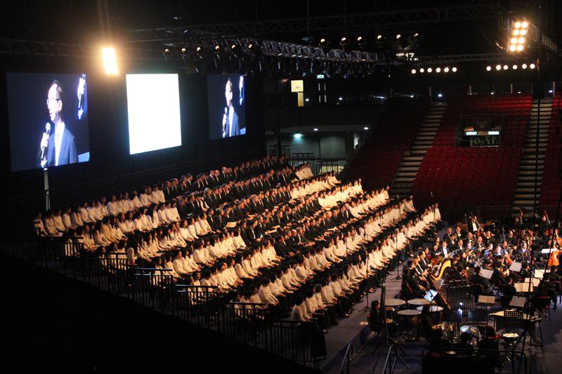 11月15日，香港天歌2014首次万人普通话音乐见证会隆重举行。（图：基督时报/施迦南）