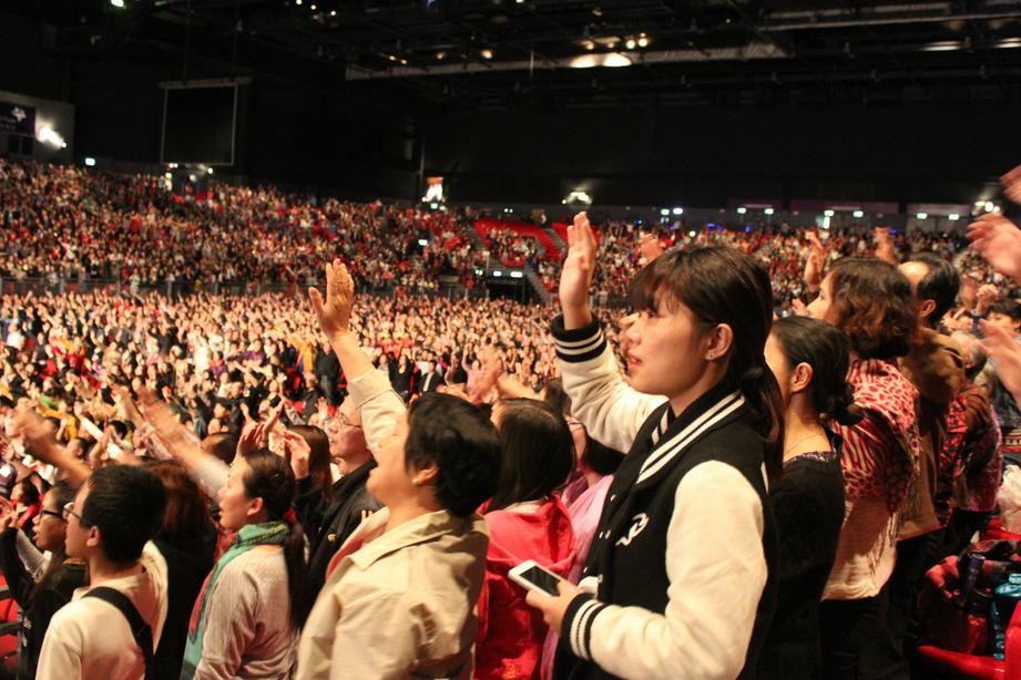 11月15日，香港天歌2014首次万人普通话音乐见证会隆重举行。（图：基督时报/施迦南）