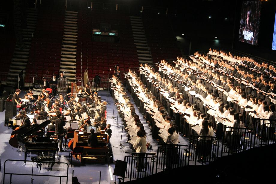 500多人的专业诗班大合唱。（图：基督时报/施迦南）