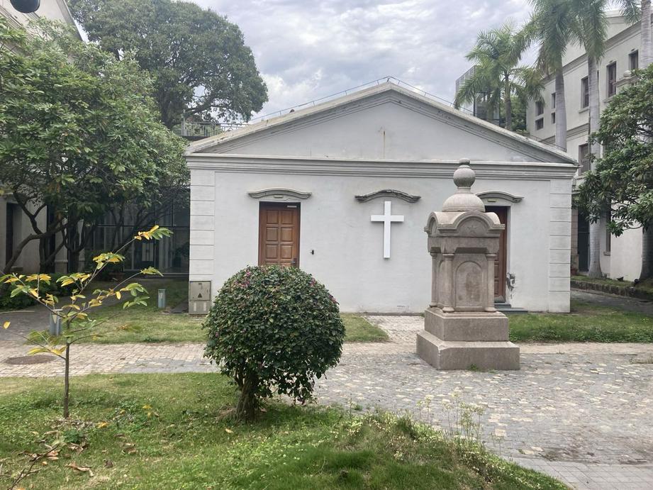 传教士郁约翰创办的救世医院旧址中的教堂外景。（图：基督时报/王璐德）