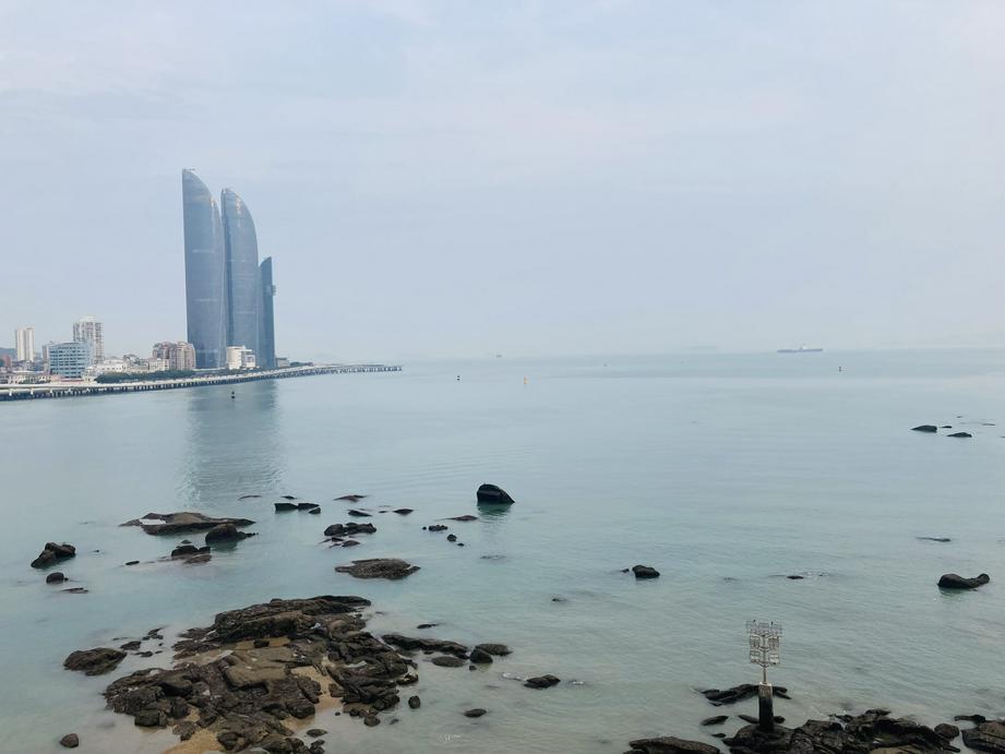 鼓浪屿上远眺厦门。（图：基督时报/王璐德）