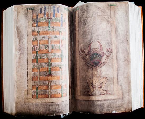 魔鬼圣经内的魔鬼图画