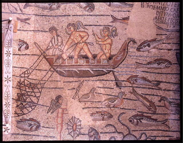 《钓鱼场景》/未知艺术家