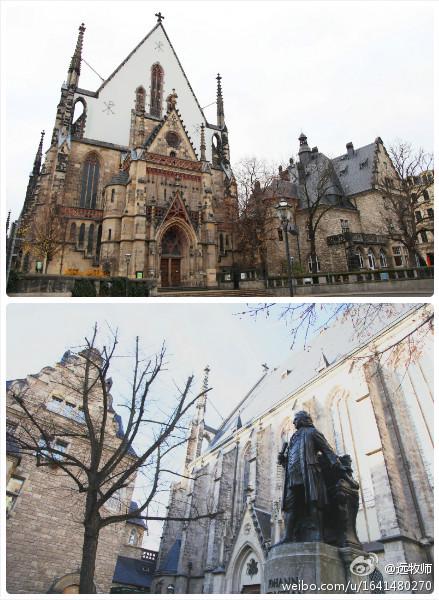 巴赫曾经全职服事过的圣托玛大教堂(图:远志明微博)