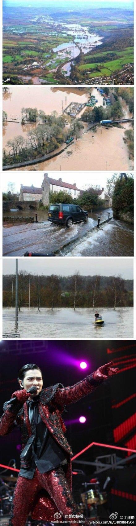 伦敦暴雨情况(图片来源/资料图片)
