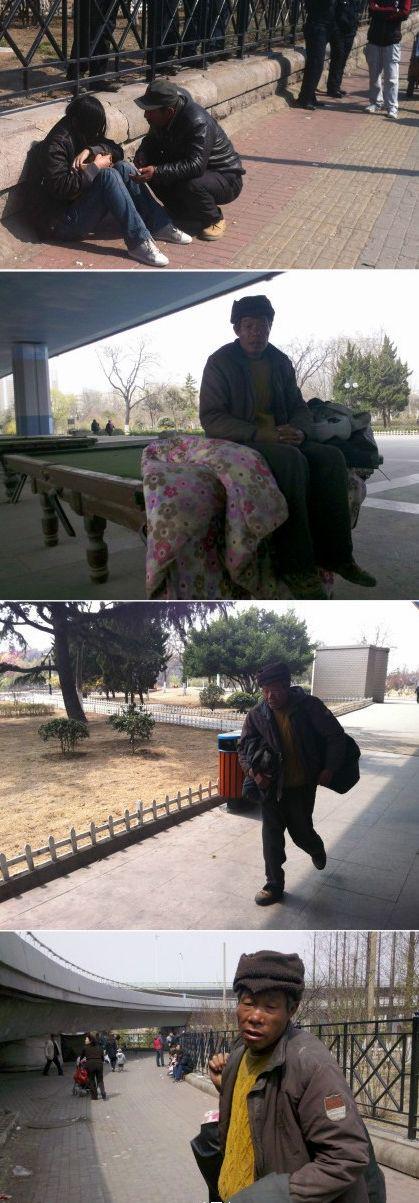 救人的流浪汉。(图:网络图片)