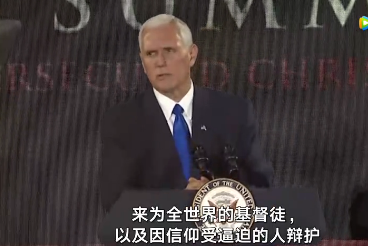 美国副总统彭斯资料图片。(图:视频截图)